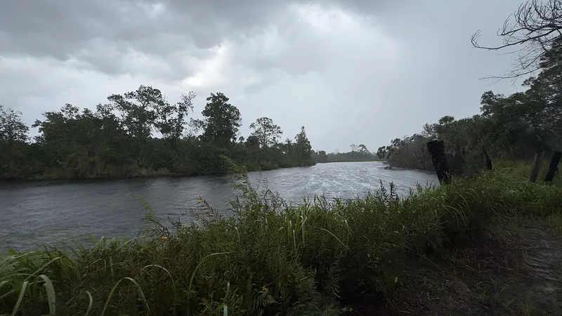 Storm clouds over the Little Manatee River