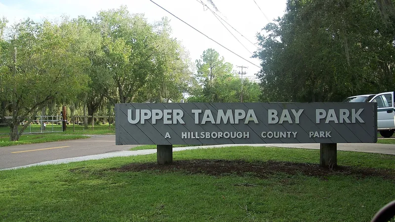 Entrance sign at Upper Tampa Bay Park